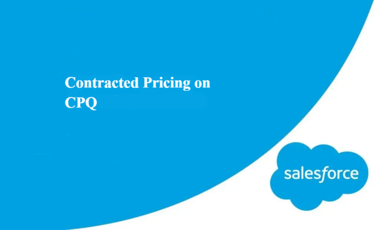 Contracted Pricing on CPQ