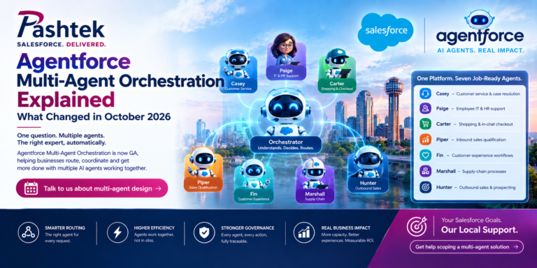 pashtek agentforce multi-agent orchestration